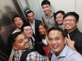Scenes from @bsl999’s visit to the @we_are_syms team in Asia! 🇸🇬🇯🇵🇦🇺🌏 #elevatorselfies