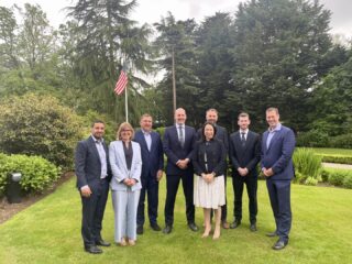Syms in Belfast! Thank you to U.S. consul general in Belfast, James Applegate, for hosting the Symphony and Invest Northern Ireland teams in his residence last week ahead of our new office announcement.
